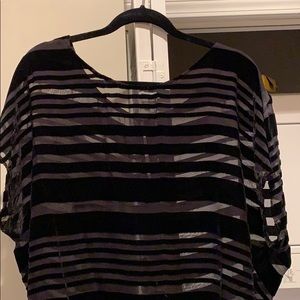 Stripped Black Joie top